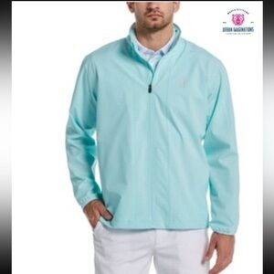 NWT Men’s PGA Tour Windbreaker Nylon Jacket in aquamarine/turquoise - XL